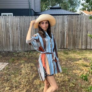 Sold - Dovima Paris striped dress size xs